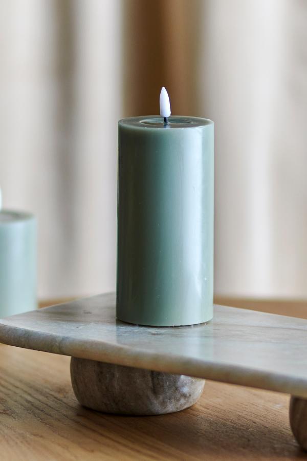 Bloomingville Ponza LED Candle, Green, Paraffin