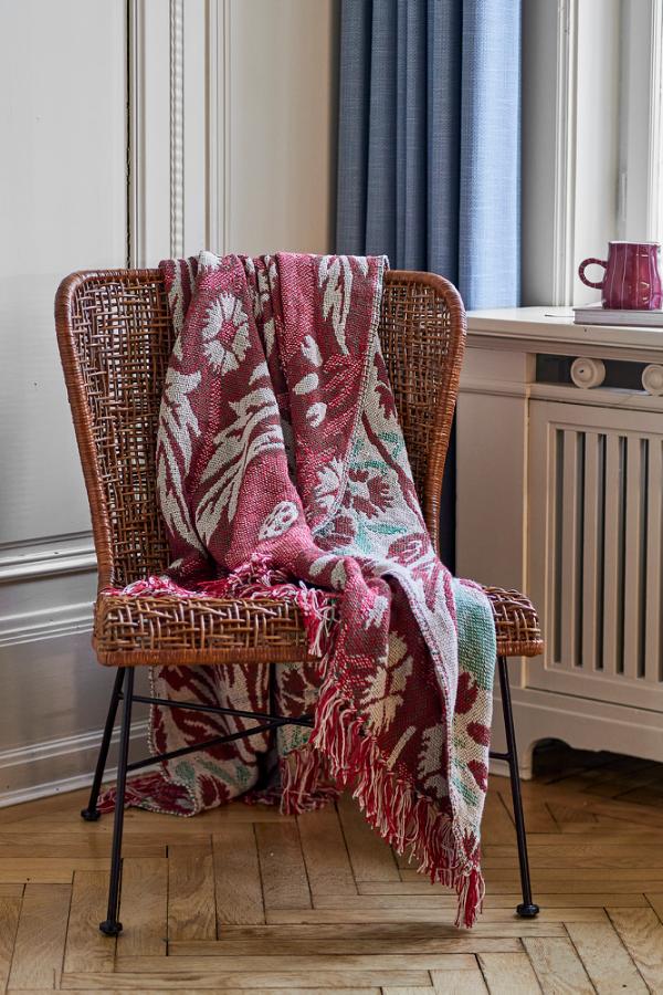 Bloomingville Jangal Throw, Multi, Recycled Cotton
