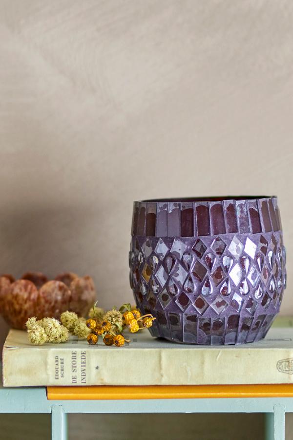 Creative Collection Evaline Votive, Brown, Recycled Glass