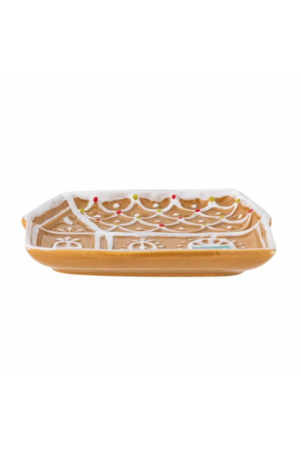 Bloomingville Ginnie Serving Plate, Brown, Ceramic