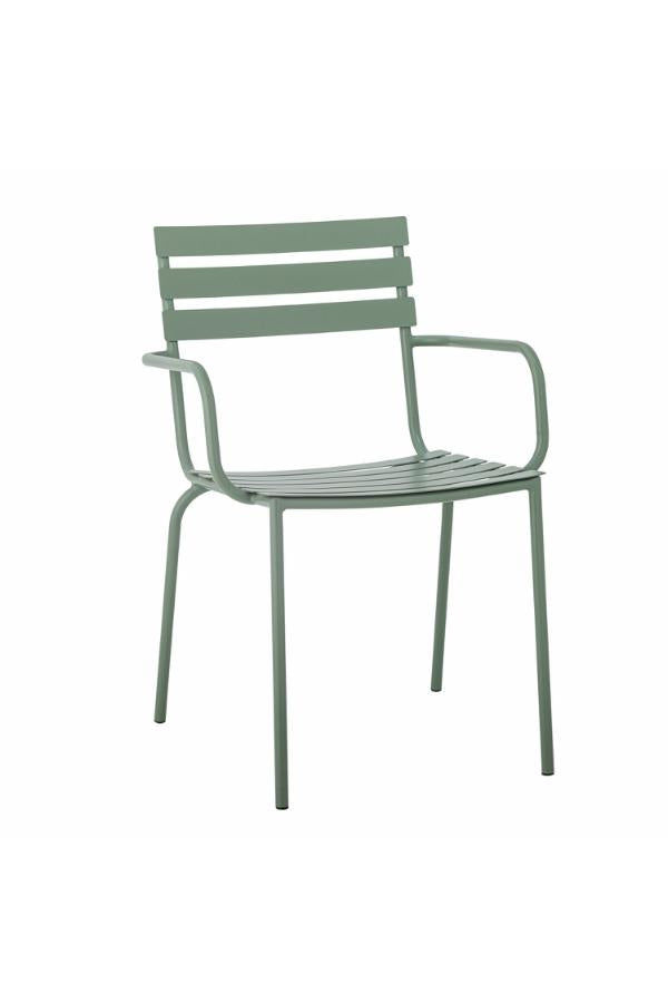 Bloomingville Monsi Dining Chair, Green, Galvanized Metal