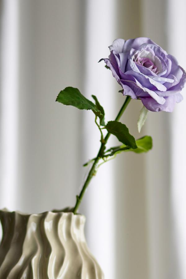 Bloomingville Rose Stem, Purple, Artificial Flowers