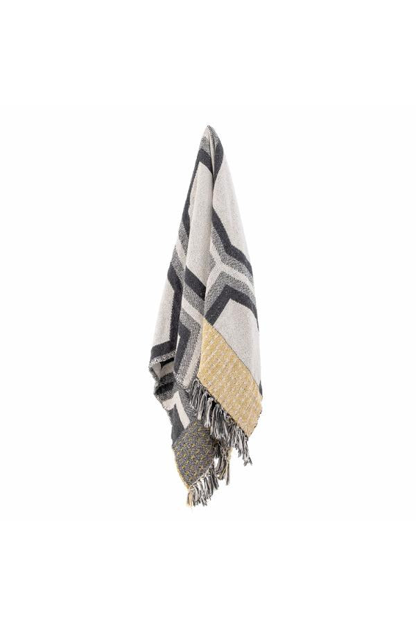 Creative Collection Annli Throw, Grey, Recycled Cotton