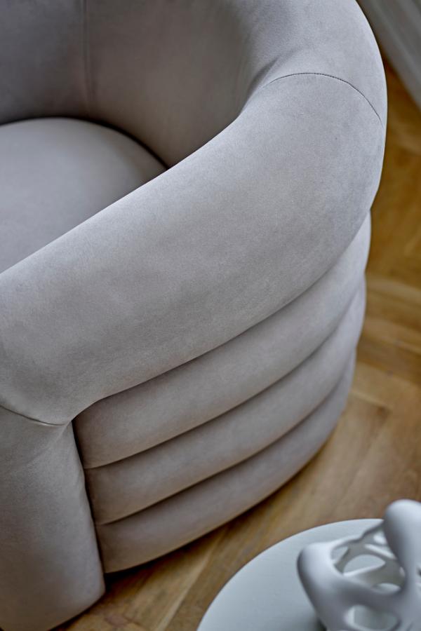 Bloomingville Joel Lounge Chair, Grey, Polyester