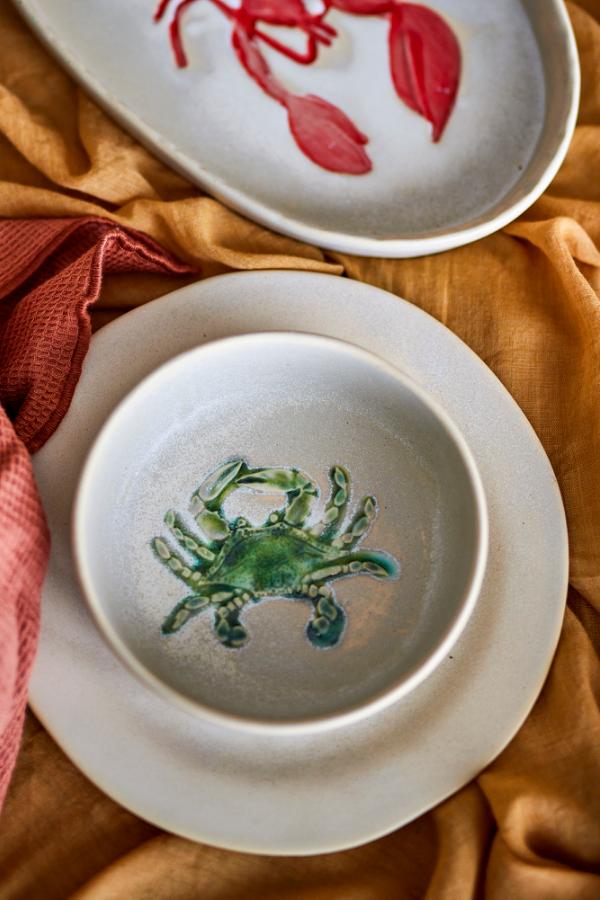 Creative Collection Hadden Bowl, Green, Stoneware