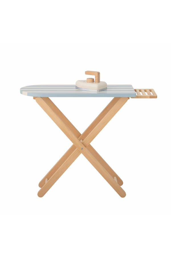 Bloomingville Mini Sande Toy Ironing Board & Iron, Blue, FSC®100%, MDF