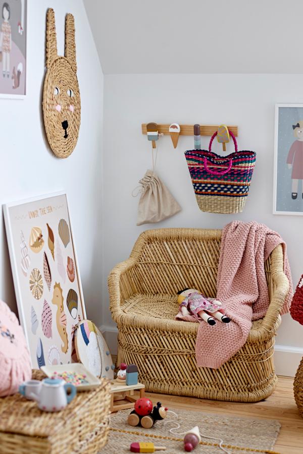 Bloomingville Mini Zyon Coat Rack, Multi, FSC®100%, Beech