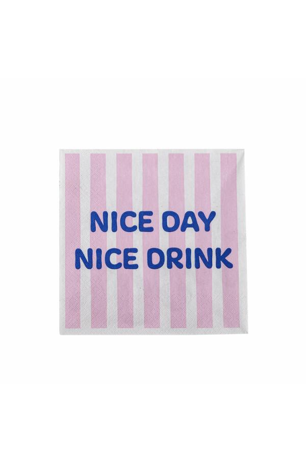 Bloomingville Rosy Napkin, Multi, FSC®Mix, Paper