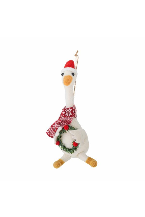 Bloomingville Arlo Ornament, White, Wool