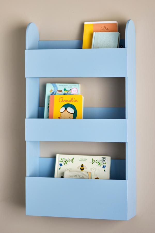 Bloomingville Mini Moris Shelf, Blue, Paulownia