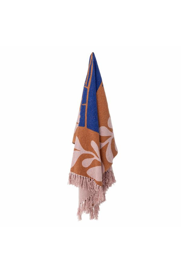 Bloomingville Atle Throw, Brown, Recycled Cotton