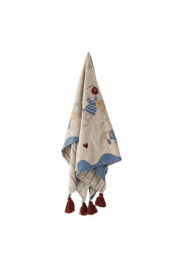 Bloomingville Mini Mille Throw, Multi, Recycled Cotton