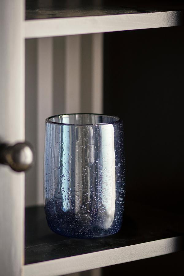Creative Collection Tabby Drinking Glass, Blue, Glass
