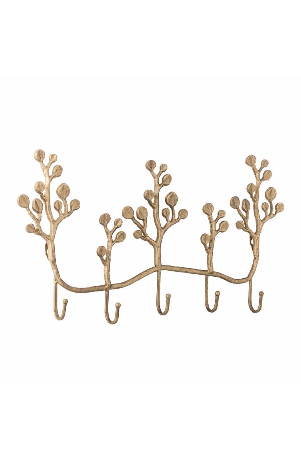Creative Collection Padova Coat Rack, Brass, Metal