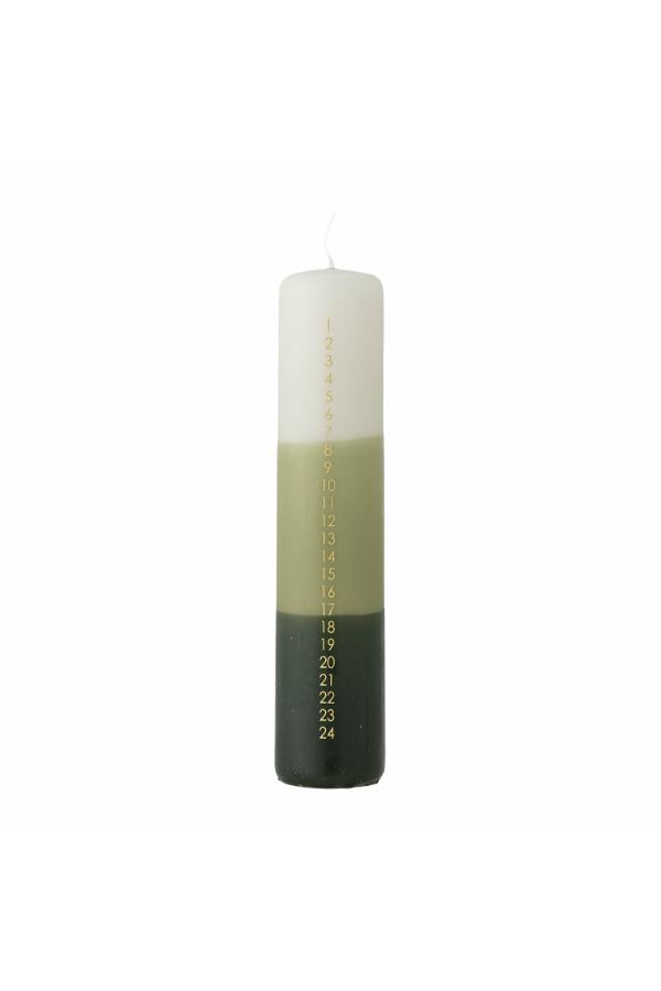 Bloomingville Dip Dye Candle, Green, Paraffin