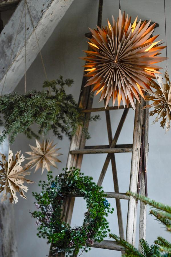 Bloomingville Elijas Star w/Light, Brown, FSC®Mix, Paper