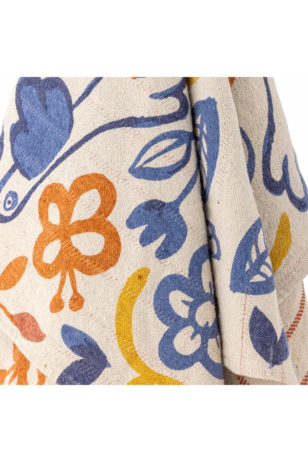 Bloomingville Figuria Throw, Multi, Recycled Cotton