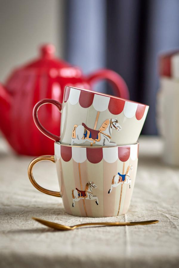 Bloomingville Merry-go-round Mug, Multi, Stoneware
