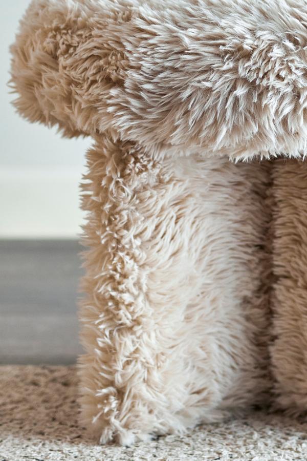 Bloomingville Frikka Pouf, Nature, Polyester