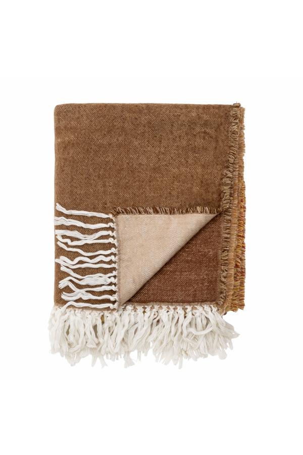 Bloomingville Ara Throw, Brown, Acrylic