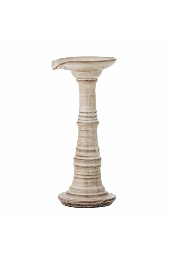 Creative Collection Rigby Candle Holder, Grey, Stoneware