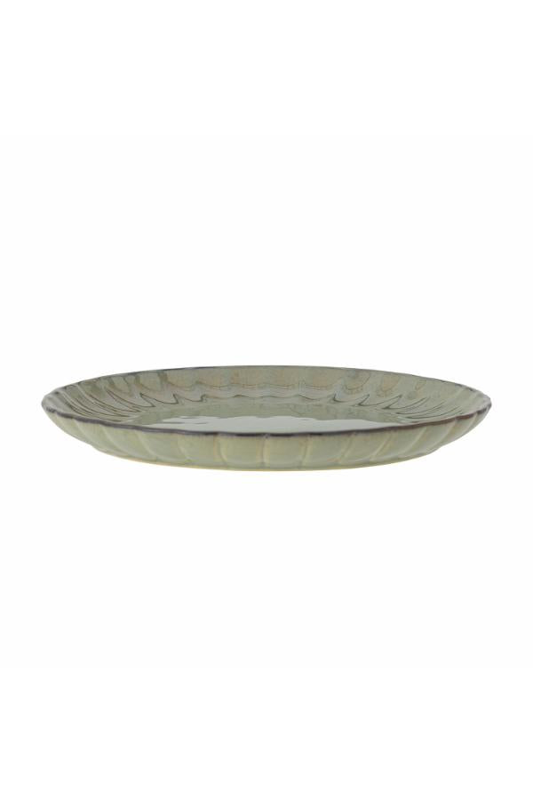 Bloomingville Latina Plate, Green, Stoneware