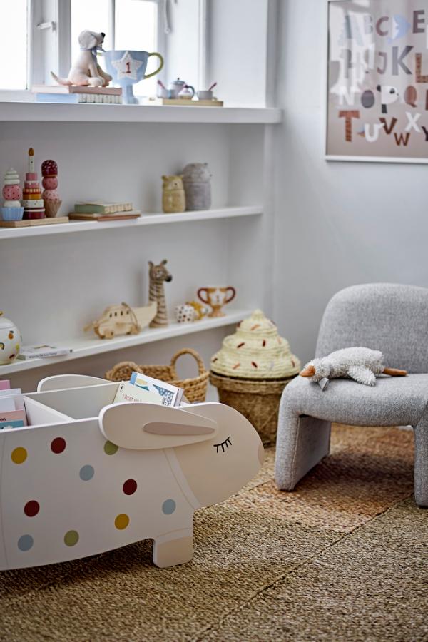 Bloomingville Mini Neel Chair, Grey, FSC®100% Plywood