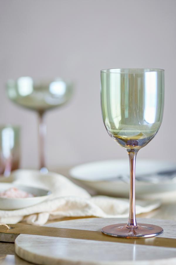 Bloomingville Aston Wine Glass, Bronze, Glass