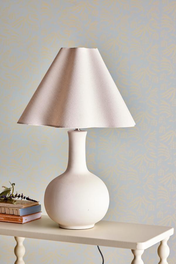 Bloomingville Heide Table lamp, White, Stoneware