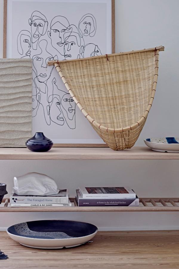 Bloomingville Ozcar Wall Decor, Blue, Stoneware