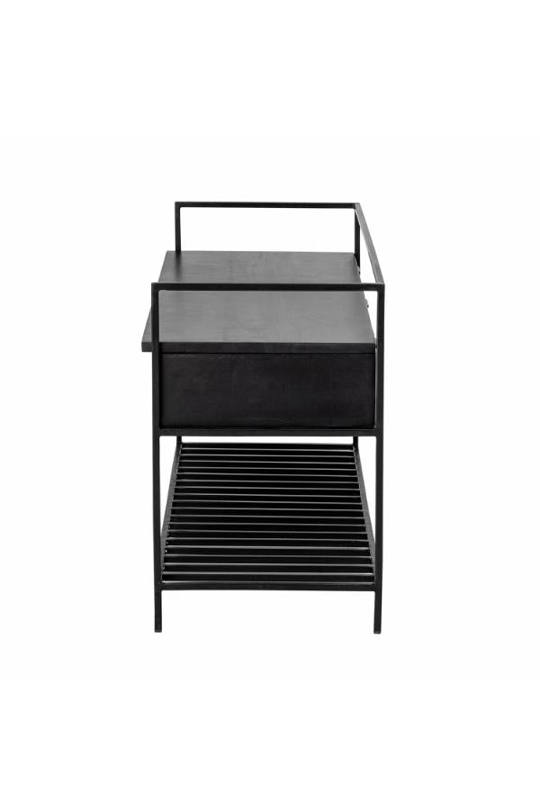 Bloomingville Abelone Bench, Black, FSC®100%, Mango