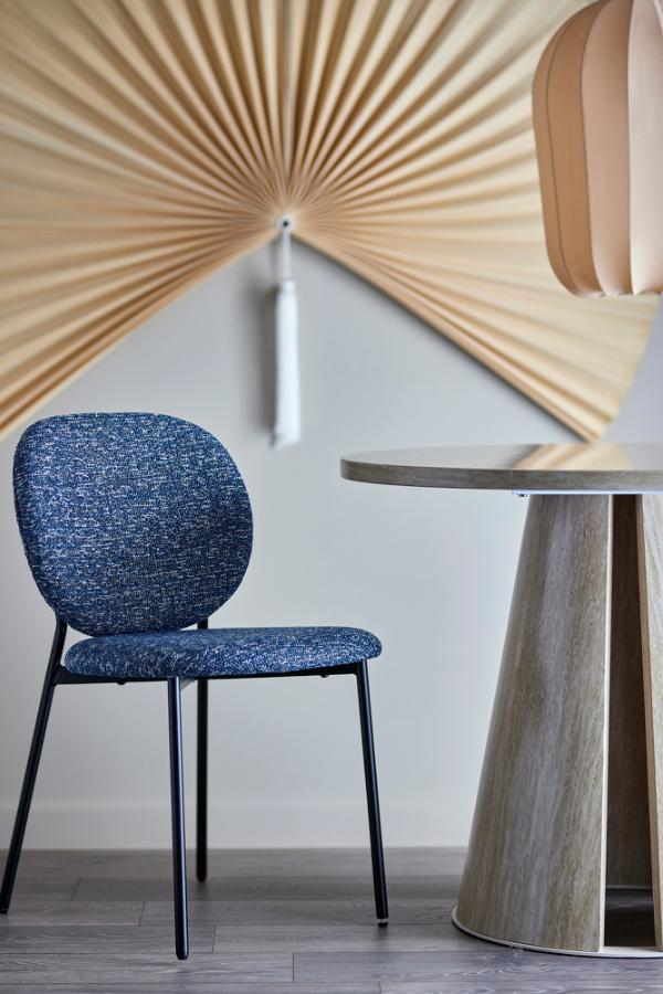 Bloomingville Percey Dining Chair, Blue, FSC®100% Plywood