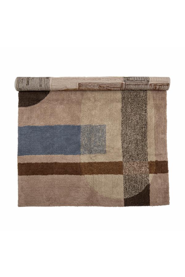 Bloomingville Zofia Rug, Brown, Cotton