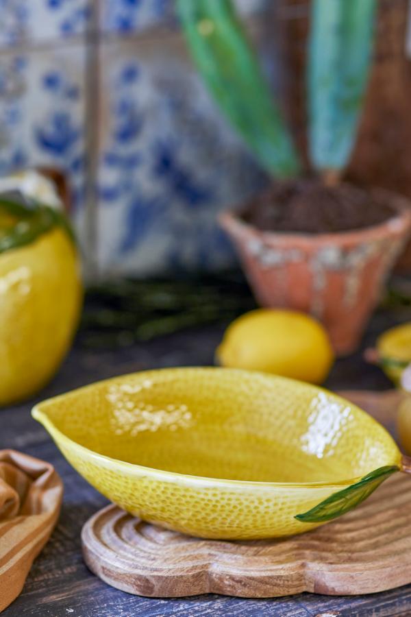 Creative Collection Limone Bowl, Yellow, Stoneware