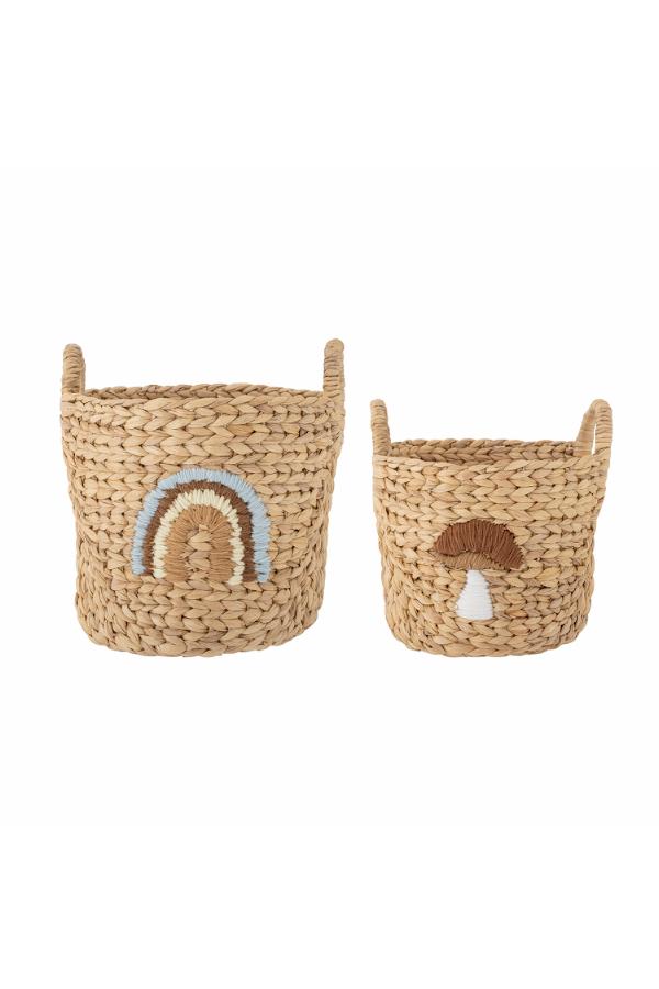Bloomingville Mini Agnes Basket, Multi, Water Hyacinth