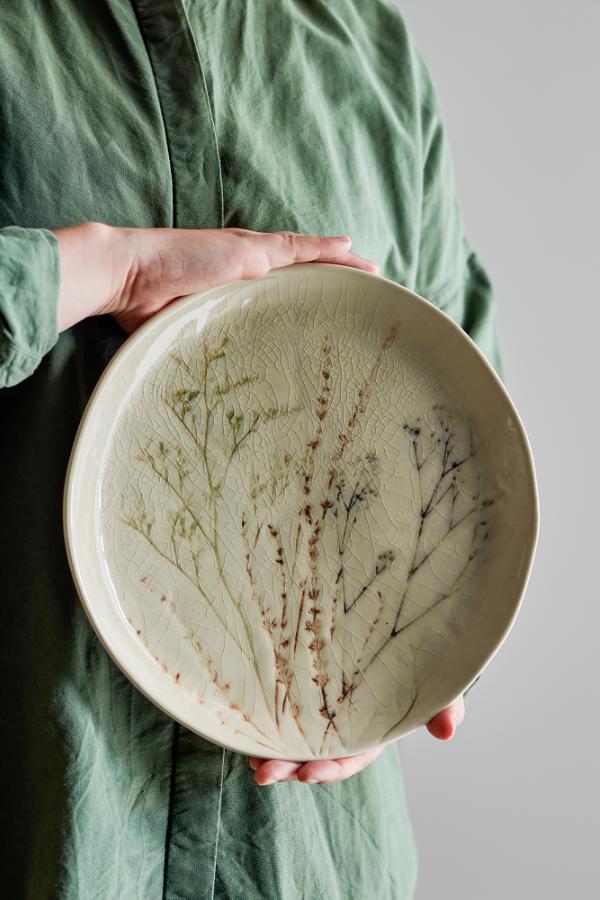 Bloomingville Bea Plate, Nature, Stoneware
