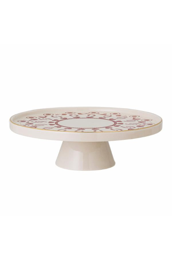 Bloomingville Jolly Cake Tray, Multi, Stoneware