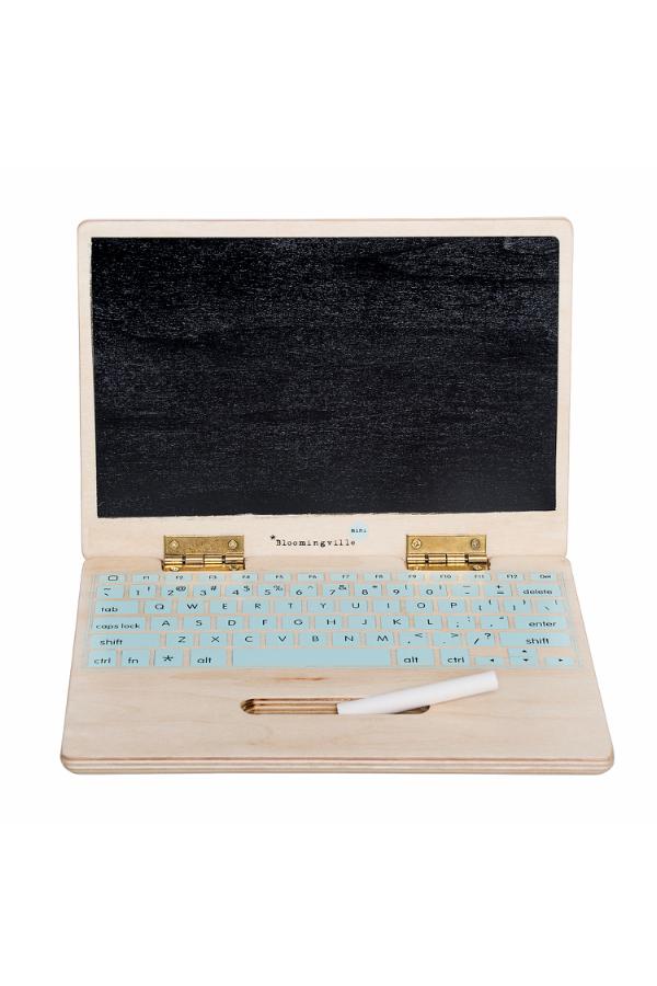 Bloomingville Mini Elena Toy Computer, Nature, FSC®100% Plywood