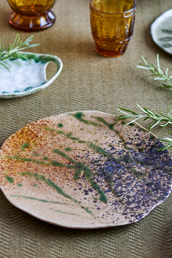 Creative Collection Larken Plate, Multi, Stoneware