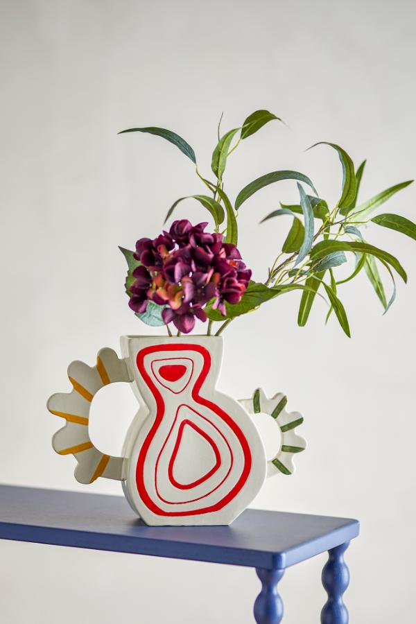 Bloomingville Samila Vase, Multi, Stoneware
