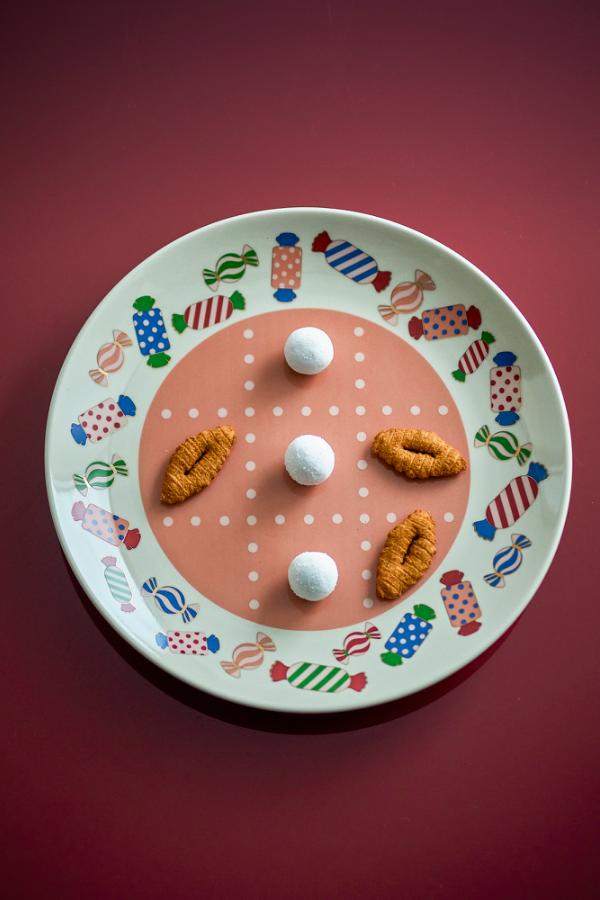 Bloomingville Caramella Plate, Multi, Stoneware