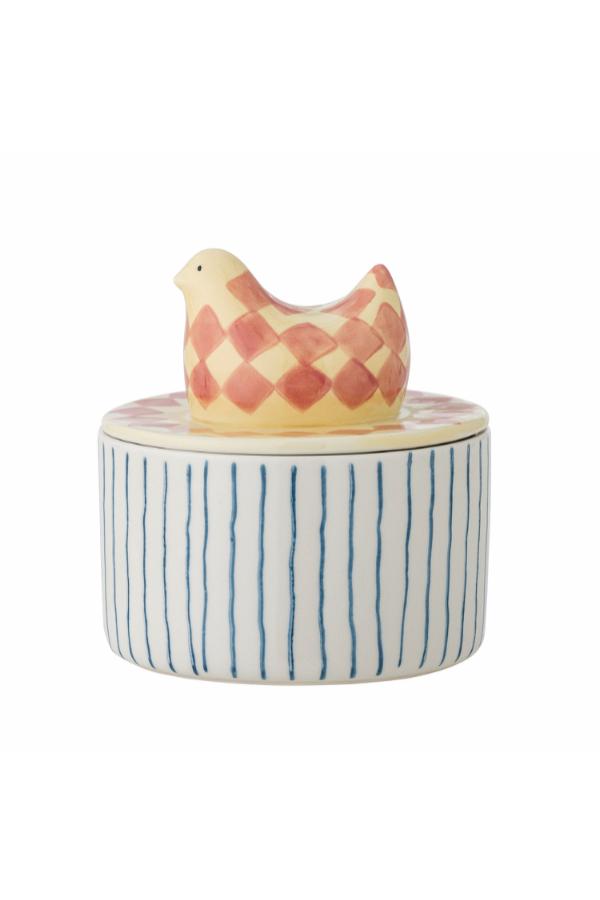 Bloomingville Biona Jar w/Lid, Multi, Stoneware