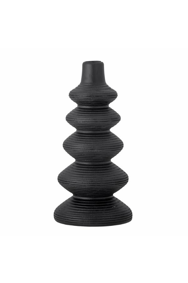 Creative Collection Ari Candle Holder, Black, Pine