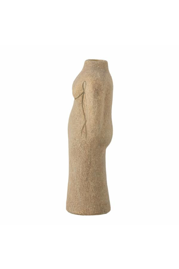Bloomingville Lulu Deco Vase, Brown, Terracotta