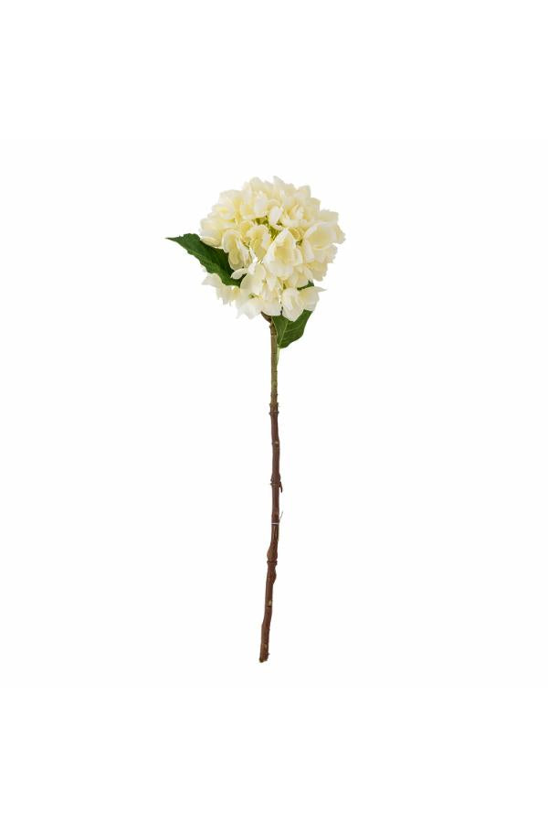 Bloomingville Hydrangea Stem, White, Artificial Flowers