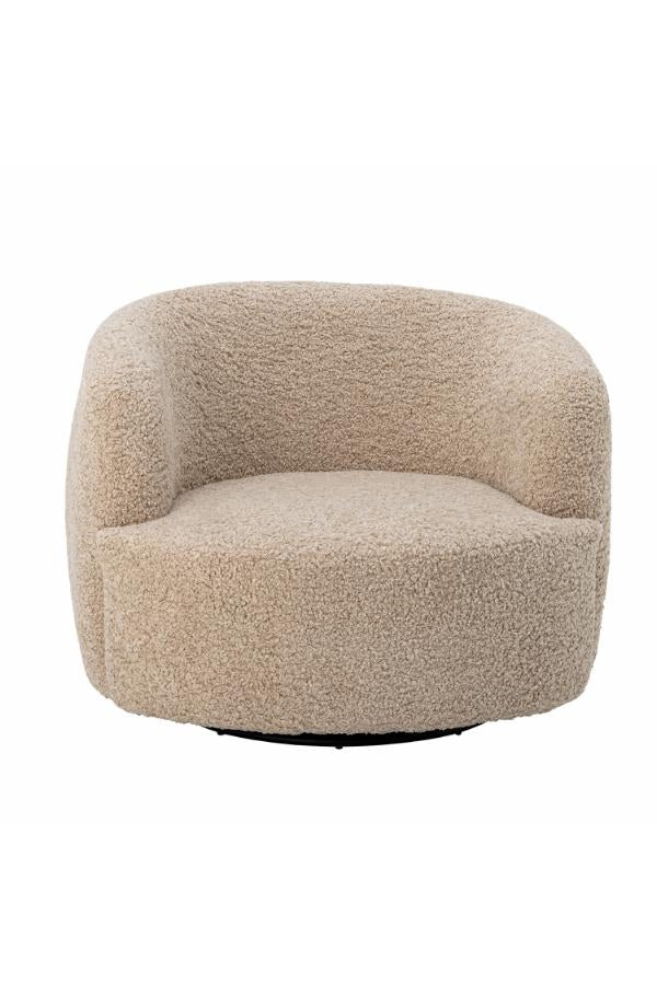 Bloomingville Bocca Lounge Chair, Nature, Polyester