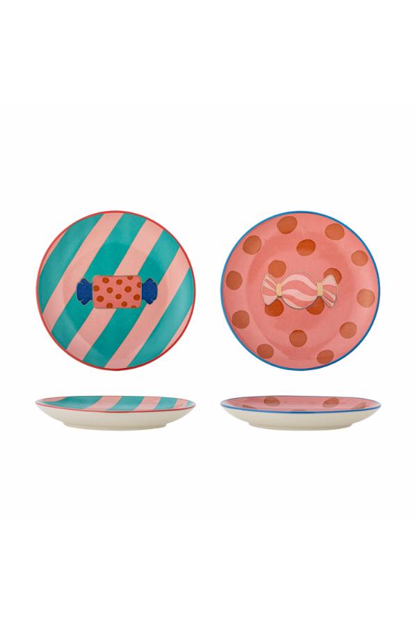 Bloomingville Caramella Plate, Multi, Stoneware