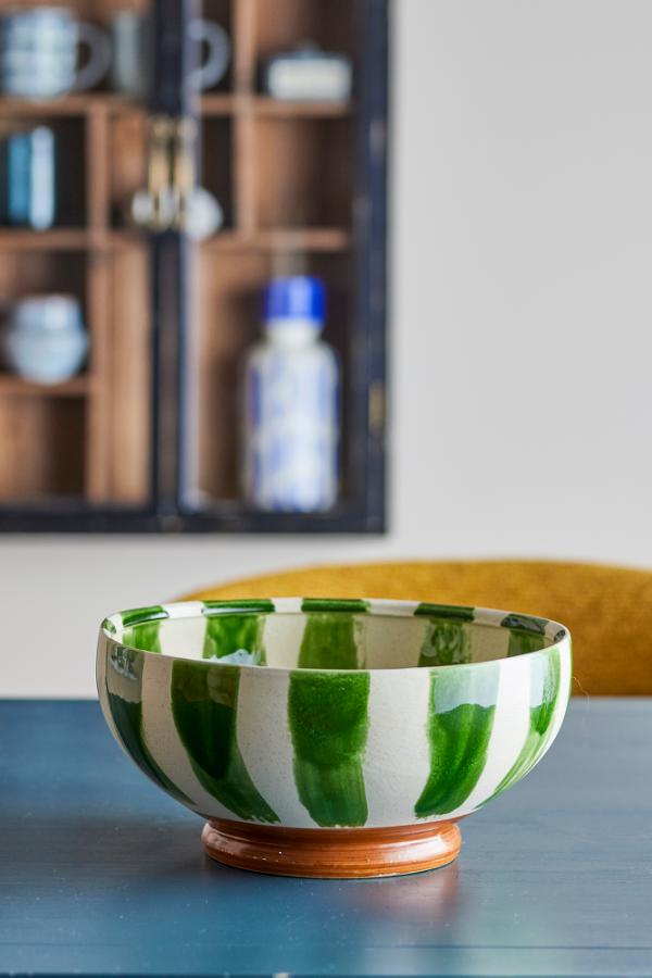 Creative Collection Shakti Bowl, Green, Stoneware