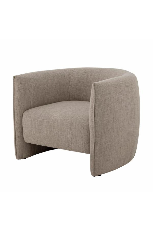Bloomingville Bacio Lounge Chair, Nature, Recycled Polyester