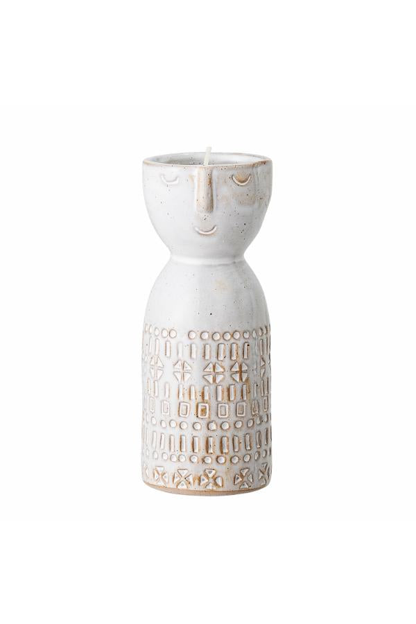 Bloomingville Embla Vase, White, Stoneware